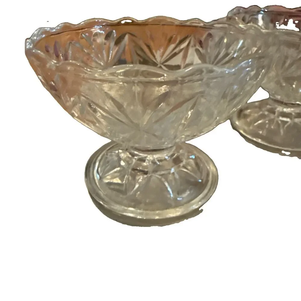 Vintage Anchor Hocking EAPG Set of 3 Sherbet, Ice Cream, Dessert Cups